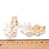 Alloy & 925 Sterling Silver & Acrylic Dangle Stud Earrings EJEW-Q013-07A-3