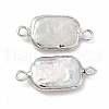 Baroque Natural Keshi Pearl Connector Charms PEAR-P004-13P-3