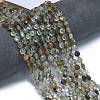 Natural Green Lodolite Quartz/Garden Quartz/Green Phantom Quartz Beads Strands G-K389-B11-01-2