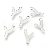 201 Stainless Steel Charms STAS-C021-06P-Y-1