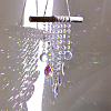 Glass Teardrop/Cone Window Hanging Suncatchers HJEW-AB00155-4