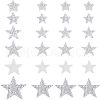 Fingerinspire 24Pcs 6 Style Star Glitter Hotfix Rhinestone DIY-FG0002-76-1