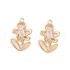 Brass Glass Pendants KK-N254-50A-G-1
