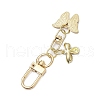 Butterfly Bees Alloy Enamel Pendant Decorations HJEW-JM02688-02-4