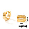 Fashionable Stainless Steel Mirror Polished Hoop Earrings for Hip-hop Street Style WQ4489-6-1
