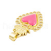 Rack Plating Brass Enamel Pendants KK-P269-08G-03-2