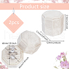 3-Slot Octagon Velvet Rings Box CON-WH0099-13A-2