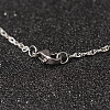 Non-Tarnish 304 Stainless Steel Rope Chain Necklaces NJEW-L437-01-2