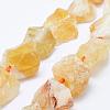 Natural Citrine Beads Strands G-K203-63-1