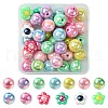 40Pcs 3 Styles Opaque Acrylic Beads MACR-FS0001-64-3