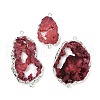 Dyed Natural Druzy Agate links G-R012-05S-06-3