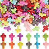 SOFPLATE 300Pcs Crackle Opaque Acrylic Beads OACR-SP0001-06-1