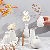  6Pcs 6 Style Mini Ceramic Floral Vases for Home Decor BOTT-NB0001-05-3