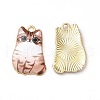 Alloy Enamel Pendants ENAM-M046-12G-C-1