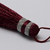 Nylon Tassels Big Pendant Decorations HJEW-L010-18-2