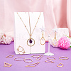 Alloy Open Back Bezel Pendants PALLOY-TA0001-72G-19