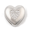 Brass Micro Pave Cubic Zirconia Slide Charms ZIRC-I068-07P-2