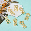Open Back Bezel Pendants X-PALLOY-TAC0010-08KCG-5