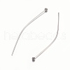 Tarnish Resistant 304 Stainless Steel Ball Head Pins STAS-O105-04-0.6x40mm-2