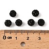 Polymer Clay Rhinestone Beads RB-H284-6MM-Half-280-2