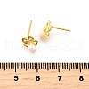 925 Sterling Silver Clear Cubic Zirconia Bowknot Stud Earring EJEW-L300-11G-5