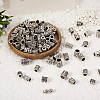 150Pcs 15 Styles Tibetan Style Alloy European Beads FIND-TA0002-68-8