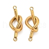 304 Stainless Steel Knot Links Connector Charms STAS-K290-02G-1