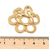 304 Stainless Steel Open Cuff Rings for Women RJEW-U060-04B-G-3