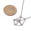Tarnish Resistant 201 Stainless Steel Macrame Pouch Empty Stone Holder for Pendant Necklaces Making NJEW-JN04449-2