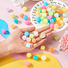  72Pcs 12 Colors  Luminous Hexagon Food Grade Silicone Beads SIL-TA0001-36-6