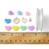 DIY Round & Heart Acrylic Beads Bracelets Jewelry Kits DIY-FS0006-28-6