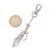 Moon Alloy Swivel Lobster Claw Clasps & Brass Cable Chains AJEW-JB01337-02-3