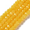 Baking Painted Imitation Jade Glass Bead Strands DGLA-A034-J10mm-A30-1