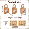   30Pcs 3 Styles Square Kraft Paper Festival Gift Storage Boxes with PVC Window and Hole Handle CON-PH0003-05C-2