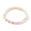 3Pcs 3 Styles Natural Cultured Freshwater Pearl Stretch Beaded Bracelets Sets BJEW-JB06266-8