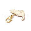 5Pcs 5 Colors Cat Shapes Alloy Enamel Pendant Decorations HJEW-JM03029-6