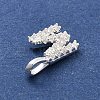 925 Sterling Silver with Cubic Zirconia Charms STER-Q004-01M-S-2