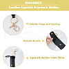PU Leather Lipstick Holder Keychains AJEW-WH0270-203C-4