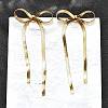 Bowknot 304 Stainless Steel Stud Earrings for Women EJEW-D104-04G-5