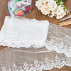 DELORIGIN 5 Yards Milk Fiber Gauze Embroidery Lace Ribbon Trims Fabric DIY-DR0001-57-4