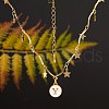 Golden Plated Alloy Enamel Charms ENAM-SZ0001-02G-7