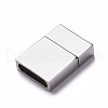 Tarnish Resistant 304 Stainless Steel Magnetic Clasps with Glue-in Ends STAS-M307-02P-01-2
