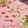 Gorgecraft 200Pcs 10 Colors Polyester Rose Ornaments DIY-GF0006-84-6