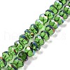 Transparent Electroplate Glass Beads Strands GLAA-F122-04B-1