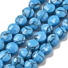Synthetic Turquoise Beads Strands G-C179-A6mm-18-2