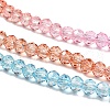 Transparent Painted Glass Beads Strands X1-DGLA-A034-T3mm-A19-4