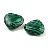 Mother's Day Gifts Heart Synthetic Malachite Palm Stones G-C134-06A-08-2
