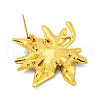 Leaf Shape Alloy Enamel Layered Brooch JEWB-U006-02B-G-2