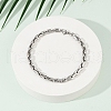 201 Stainless Steel Cuba Style Chian Bracelet for Men BJEW-B138-06P-02-3