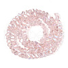 Electroplate Transparent Glass Beads Strands GLAA-N021-4mm-10-2